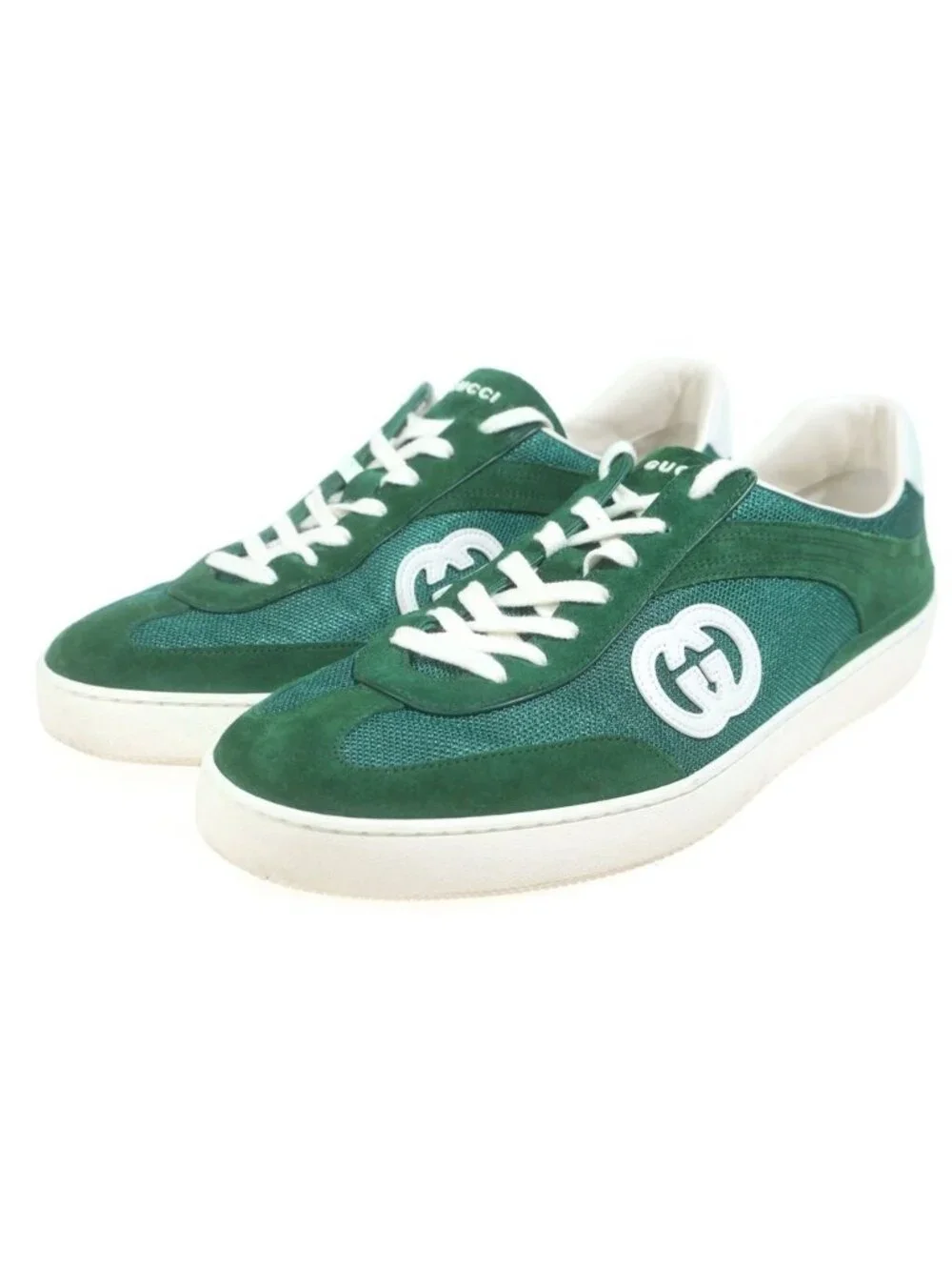 Gucci Interlocking Low Cut Sneakers Green